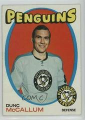 Dunc McCallum Hockey Cards 1971 Topps Prices