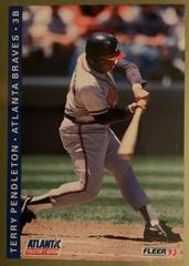 Terry Pendleton [1993 Fleer Atlantic] #17 Baseball Cards 1993 Fleer Atlantic Prices