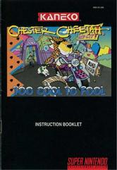 Chester Cheetah Too Cool To Fool - Manual | Chester Cheetah Too Cool to Fool Super Nintendo