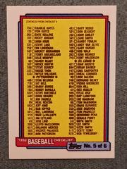 Checklist #5 #653 Baseball Cards 1992 Topps Micro Prices