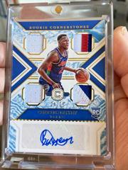 Charles Bassey [Quartz] Basketball Cards 2021 Panini Chronicles Rookie Cornerstones Autographs Prices
