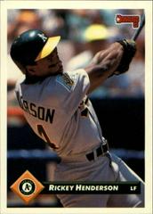 Rickey Henderson #315 Baseball Cards 1993 Donruss Prices