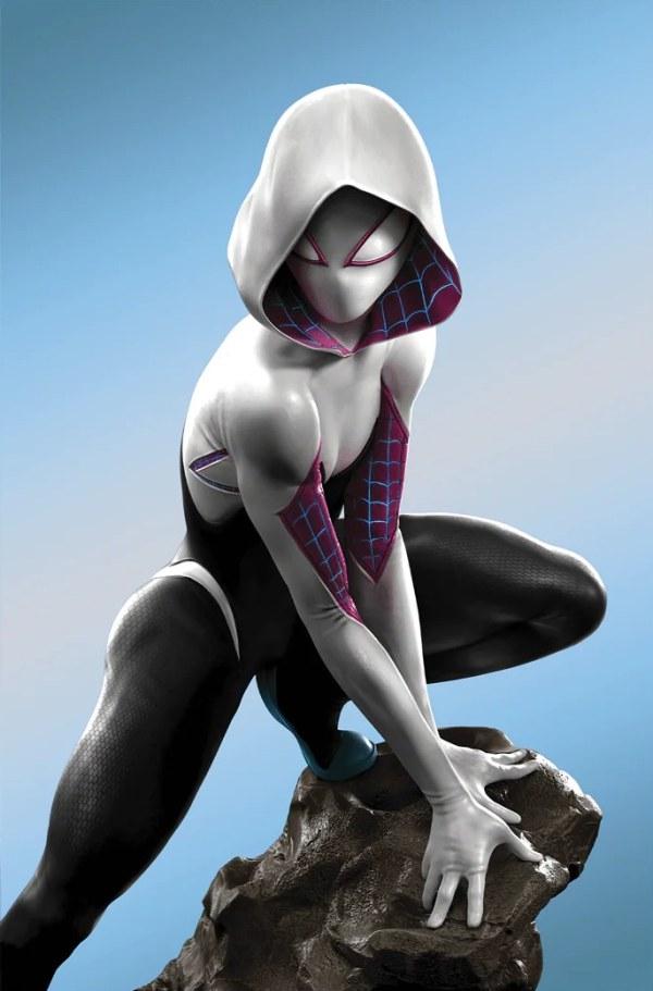 Spider-Gwen Annual [Grassetti Virgin Foil] #1 (2023) Comic Books Spider-Gwen Annual