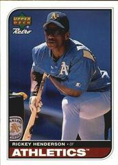 Rickey Henderson #72 Baseball Cards 2005 Donruss Team Heroes Prices
