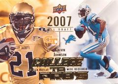Calvin Johnson Football Cards 2009 Upper Deck Rookie Exclusives College to Pros Prices