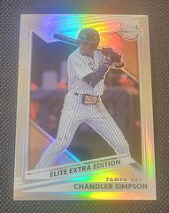 Chandler Simpson [Optic Holo] #70 Baseball Cards 2022 Panini Elite Extra Edition Prices