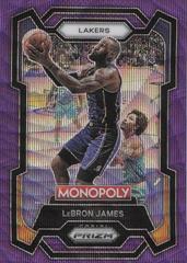 LeBron James [Purple] Basketball Cards 2023 Panini Prizm Monopoly Prices