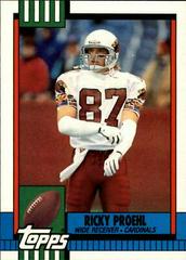 Ricky Proehl #121T Football Cards 1990 Topps Traded Prices