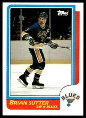 Brian Sutter #72 Hockey Cards 1986 Topps Prices