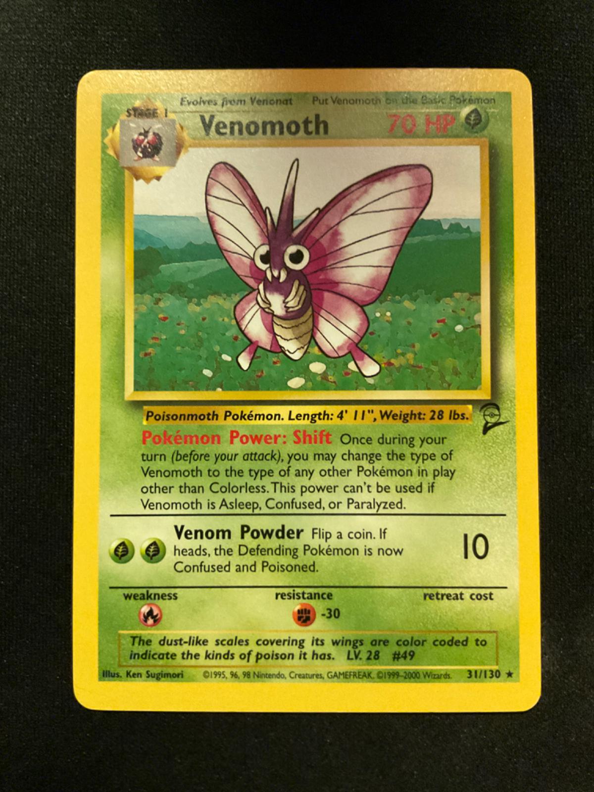 Venomoth | Ungraded | Pokemon Base Set 2