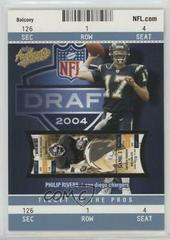 Philip Rivers [Balcony Blue] Football Cards 2004 Fleer Authentix Prices