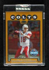 Peyton Manning [Gold Refractor] #TC143 Football Cards 2008 Topps Chrome Prices