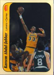 Kareem Abdul-Jabbar #1 Basketball Cards 1986 Fleer Sticker Prices