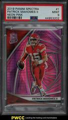 Patrick Mahomes II [Neon Pink] #1 Football Cards 2019 Panini Spectra Prices