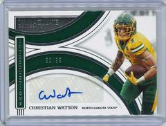 Christian Watson #II-CWA Football Cards 2022 Panini Immaculate Collegiate Introductions Autographs Prices