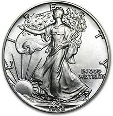 1988 S [PROOF] Coins American Silver Eagle Prices