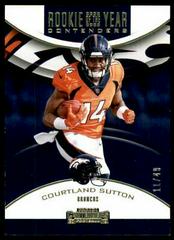 Courtland Sutton [Gold] Football Cards 2018 Panini Contenders Rookie of the Year Prices