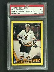 Ray Bourque #F Hockey Cards 1987 O-Pee-Chee Box Bottoms Hand Cut Prices