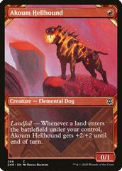 Akoum Hellhound [Showcase Foil] Magic Zendikar Rising Prices