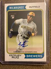 Esteury Ruiz Baseball Cards 2023 Topps Heritage Real One Autographs High Number Prices