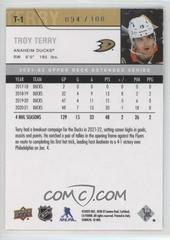 Back | Troy Terry [High Gloss] Hockey Cards 2021 Upper Deck 2006-07 Retro