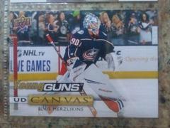 Elvis Merzlikins Hockey Cards 2019 Upper Deck Canvas Prices