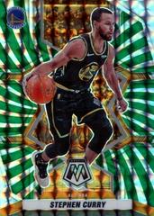 Stephen Curry [Green Swirl] #284 Basketball Cards 2021 Panini Mosaic Prices