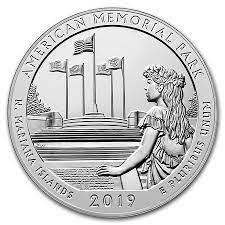 2019 P [AMERICAN MEMORIAL PARK PROOF] Coins America the Beautiful 5 Oz Prices