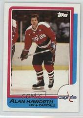 Alan Haworth #107 Hockey Cards 1986 Topps Prices