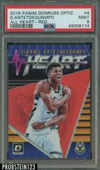 Giannis Antetokounmpo [Red] #4 Basketball Cards 2018 Panini Donruss Optic All Heart Prices