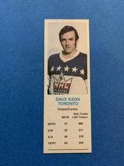 Dave Keon Hockey Cards 1970 Dad's Cookies Prices