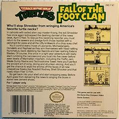 Box Back | Teenage Mutant Ninja Turtles Fall of the Foot Clan GameBoy