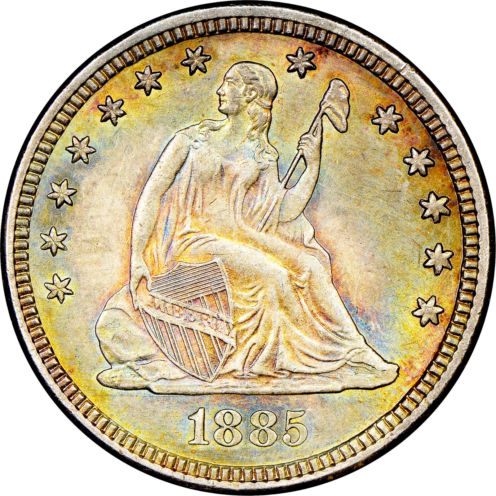 1885 [PROOF] Seated Liberty Half Dollar Prices | Ungraded, NGC, PCGS Values