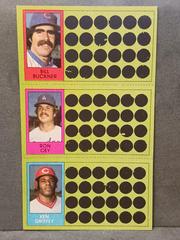 Bill Buckner, Ken Griffey, Ron Cey Baseball Cards 1981 Topps Scratch Offs Prices