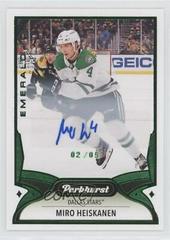 Miro Heiskanen [Emerald Ice Autograph] #222 Hockey Cards 2021 Parkhurst Prices