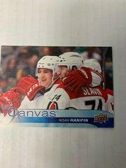 Noah Hanifin Hockey Cards 2016 Upper Deck Canvas Prices