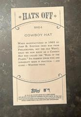 « Back » | Cowboy Hat Baseball Cards 2021 Topps Allen & Ginter Hats Off Minis