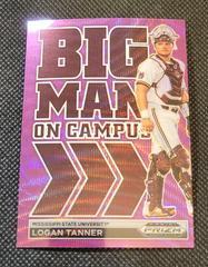 Logan Tanner [Purple Wave] #BMC-LT Baseball Cards 2022 Panini Prizm Draft Picks Big Man on Campus Prices
