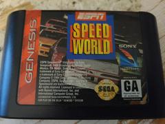 Cartridge (Front) | ESPN Speed World Sega Genesis