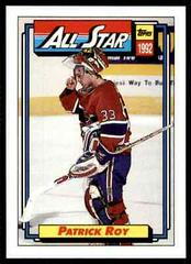 Patrick Roy #263 Hockey Cards 1992 Topps Prices