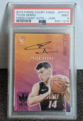 Tyler Herro [Jade] #FP-TYH Basketball Cards 2019 Panini Court Kings Fresh Paint Autographs Prices
