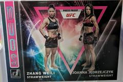Zhang Weili, Joanna Jedrzejczyk [Press Proof] #2 Ufc Cards 2022 Panini Donruss UFC Duos Prices