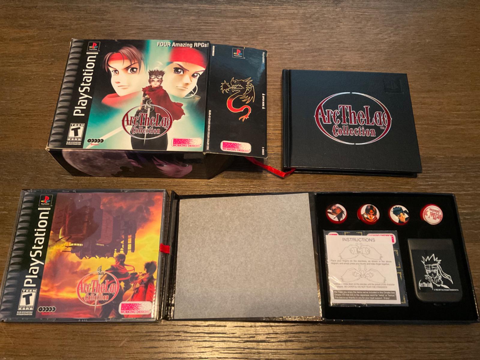 Arc The Lad Collection Item, Box, and Manual Playstation