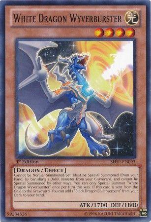 White Dragon Wyverburster [1st Edition] SHSP-EN093 YuGiOh Shadow Specters