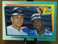 The Indispensables II [Cal Ripken Jr. & Joe Carter] #703 Baseball Cards 1992 Fleer Prices