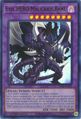 Evil HERO Malicious Bane LDS3-EN033 YuGiOh Legendary Duelists: Season 3