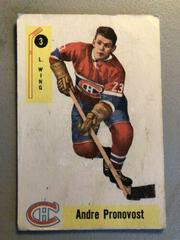 Andre Pronovost #3 Hockey Cards 1958 Parkhurst Prices