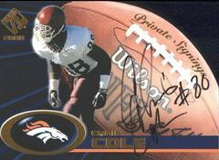 Chris Cole #12 Football Cards 2000 Pacific Private Stock Signings Prices