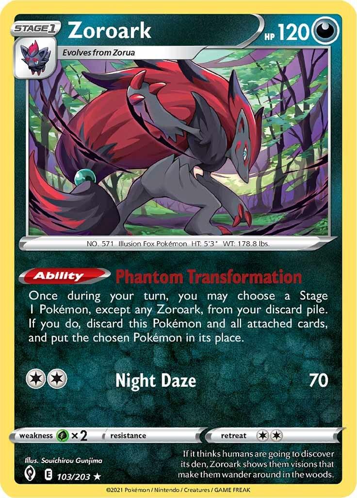 Zoroark #103 Pokemon Evolving Skies