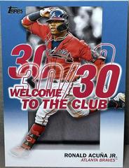 Ronald Acuna Jr. [Blue] Baseball Cards 2023 Topps Welcome to the Club Prices